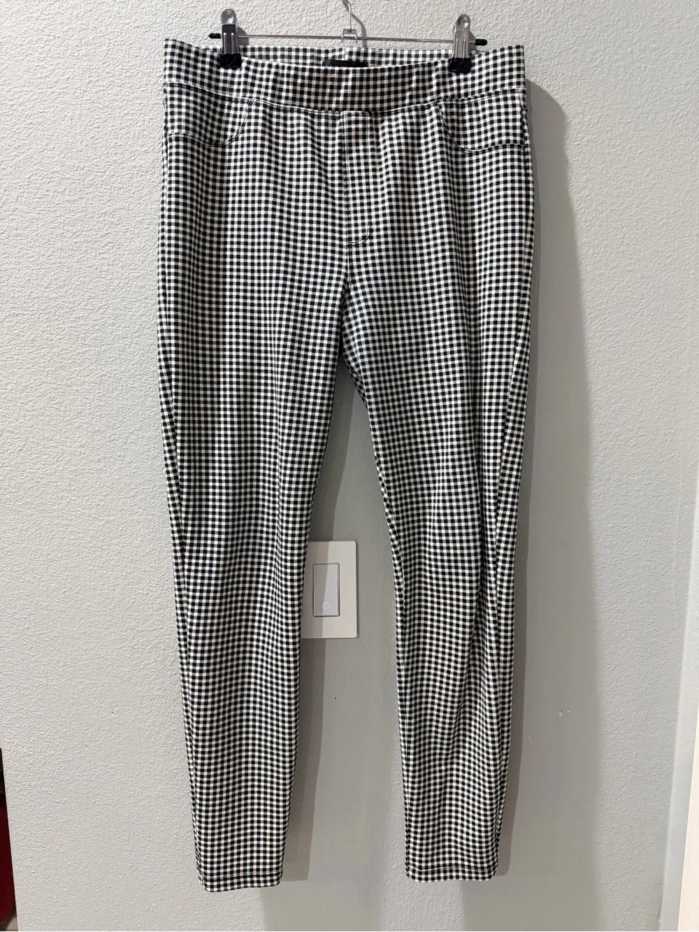 Sanctuary Black & White Gingham Slim Chinos